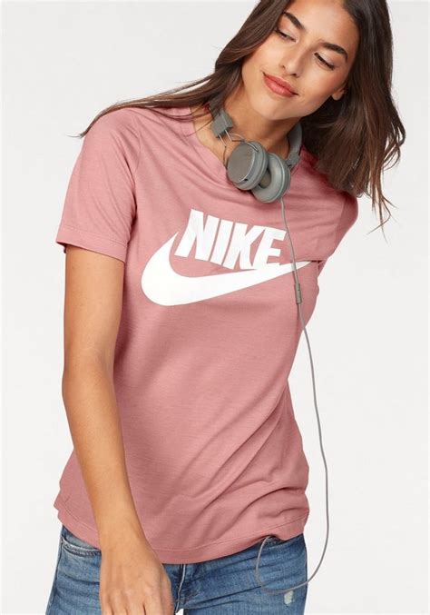 damen t-shirts nike rot